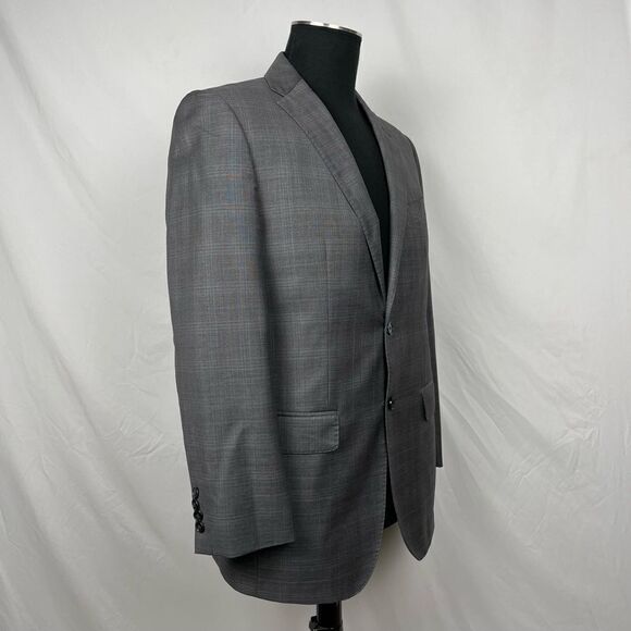 Sakes Fifth Ave Black Label Ermenegildo Zegna Gray Suit Set - Mens 38 Blazer - Picture 2 of 15